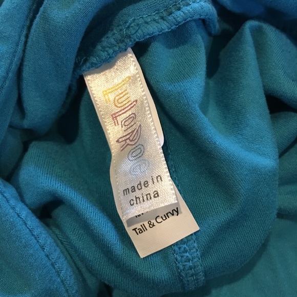 Lularoe solid blue leggings - TC - Picture 3 of 5